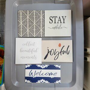 Home Decor Reversible Signs